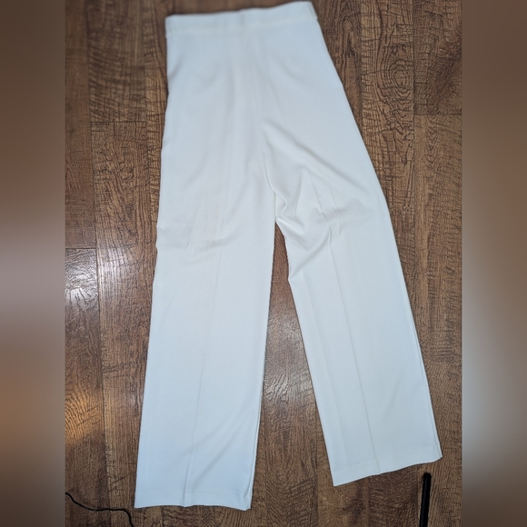 Zara Wide-Leg White Trousers - Picture 2 of 4